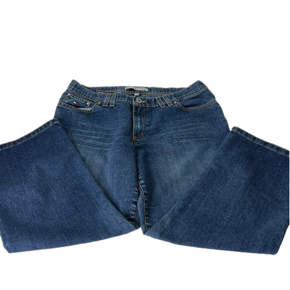 Tommy Hilfiger  cropped blue jeans size 10 - Picture 1 of 10